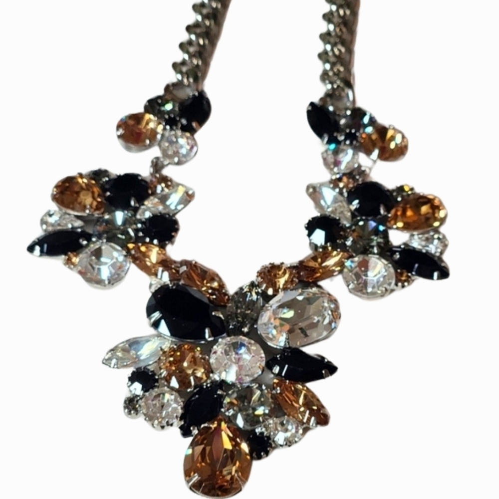 Sparkly Black and Gold Statement Choker